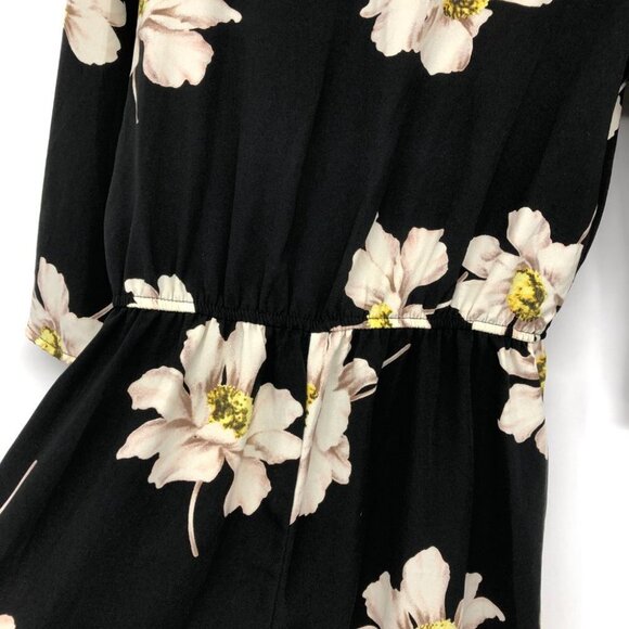 Lord & Taylor Design Lab Black & White Floral Lace trim Romper size S - Picture 14 of 16